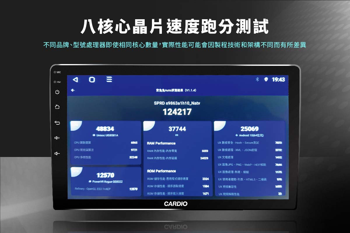 搭載八核心處理器的安卓機,速度跑分測試