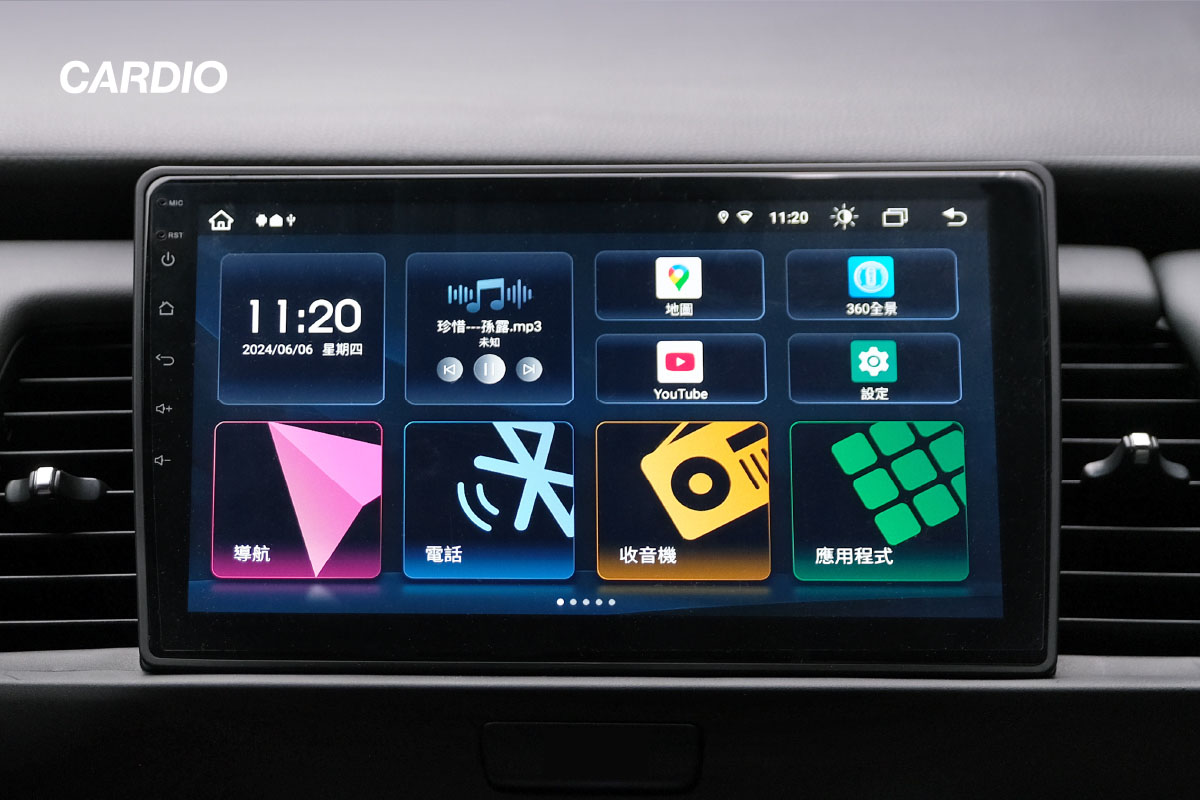 CARDIO CNW 航家款安卓機,具有聯發科 MTK 超 8 核心,3D 360 度環景系統與導航功能